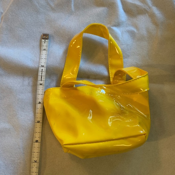 Mini Cynthia Rowley bright yellow tote. - Picture 2 of 5